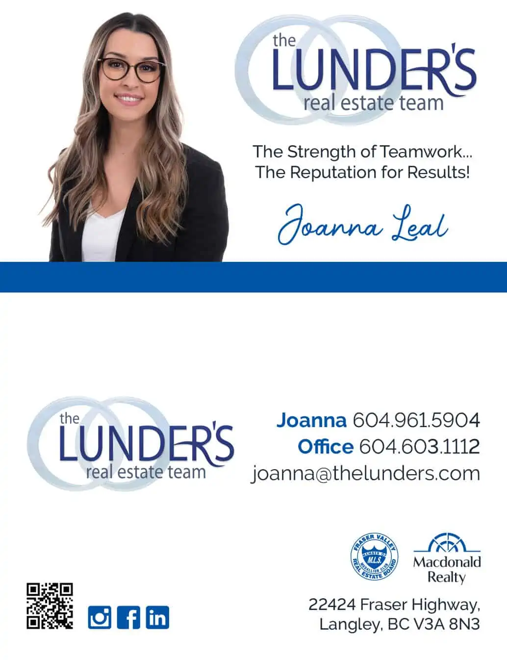 Joanna Leal, The Lunders Real Estate Team